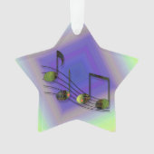 Notes de dubstep Ornement acrylique (devant)