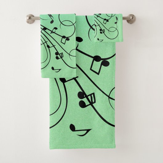 Notes de fantaisie Design de musique verte (En situation)