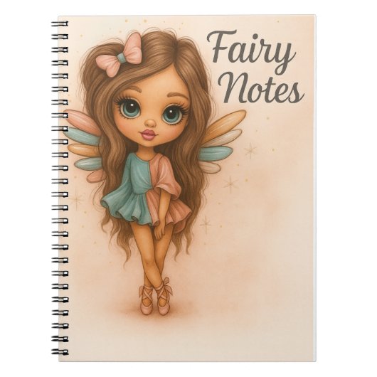Notes de Fée Journal de Fée Mignon Pastel (Devant)