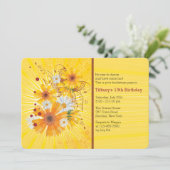 Notes de fleurs Invitation (Debout devant)