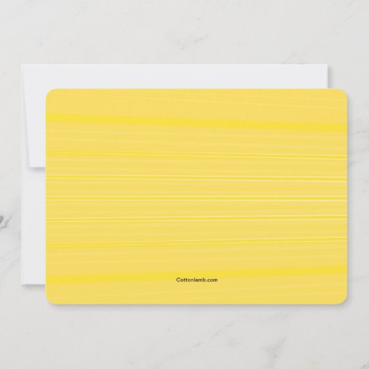 Notes de fleurs Invitation (Dos)