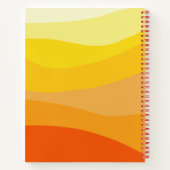 Notes de journal orange simple personnalisez (Dos)