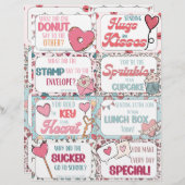 Notes de la boîte à lunch pour enfants : Cartes de (Devant / Derrière)