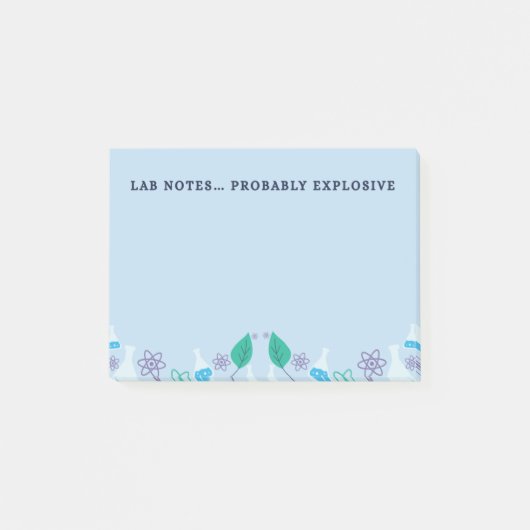Notes de laboratoire amusantes Post-It de chimie (Devant)