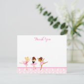 Notes de Merci d'anniversaire de danseuse de (Debout devant)