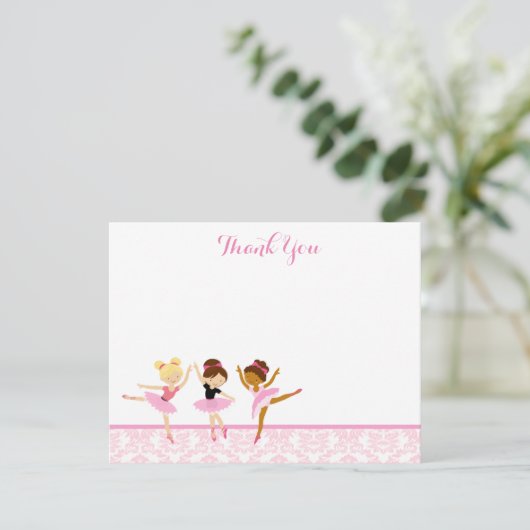 Notes de Merci d'anniversaire de danseuse de (Debout devant)