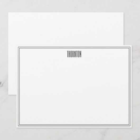 Notes de merci de feuille de bidon (Devant / Derrière)