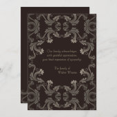 Notes de Merci de perte de souvenir (Devant / Derrière)