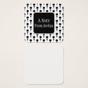Notes de message du Motif des bulles rétro noires