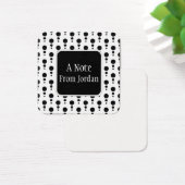 Notes de message du Motif des bulles rétro noires  (Bureau)