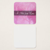 Notes de message Monogram, Mandala & Pink Watercol (Devant & derrière)