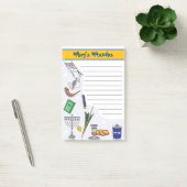 Notes de Mitzvah personnalisées - Post-It -Style 1 (Bureau)