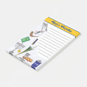 Notes de Mitzvah personnalisées - Style Post-It 1 (Incliné)