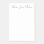 NOTES DE MOM Post-It Notes (Devant)
