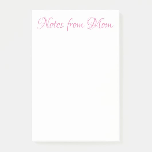 NOTES DE MOM Post-It Notes (Devant)