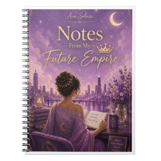 Notes de mon futur empire Ava Solara Journal (Devant)