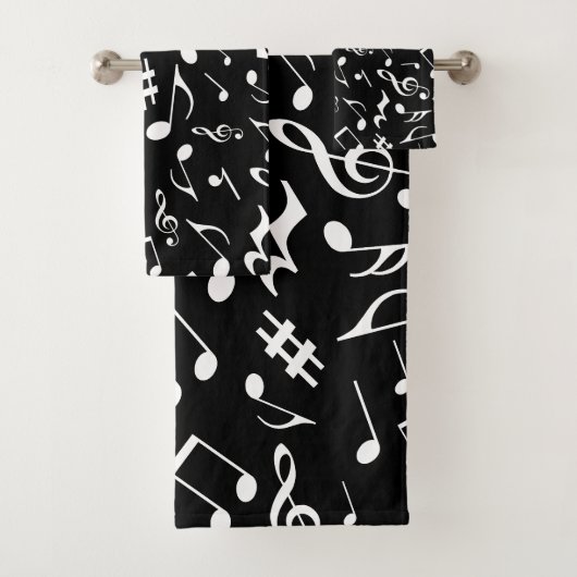 Notes de musique blanche classique et simple sur l (En situation)
