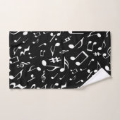 Notes de musique blanche classique et simple sur l (Serviette à main)