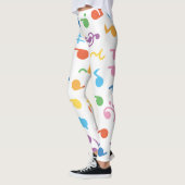 Notes de musique colorée Leggings motifs (Gauche)