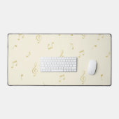 Notes de musique crème dorée (Clavier et souris)