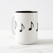 Notes de musique Danse à travers la Mug de café (Devant gauche)