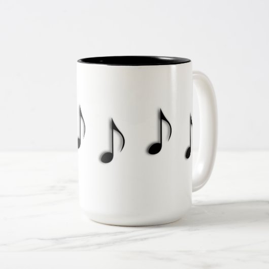 Notes de musique Danse à travers la Mug de café (Devant droit)
