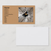 Notes de musique de piano Carte de visite (Devant / Derrière)