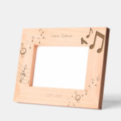 Notes de musique élégante Nom Keepsaké Cadre (Gauche)