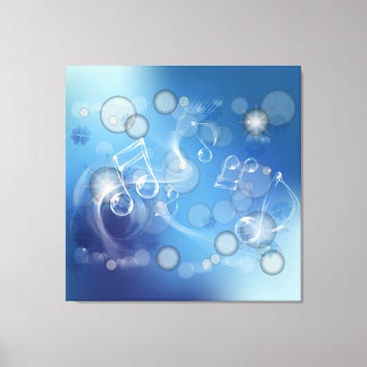 Notes de musique en verre Imaginaire toile envelop (Recto)