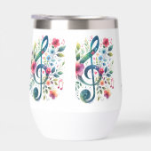 Notes de musique et fleurs (Droite)