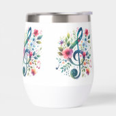 Notes de musique et fleurs (Gauche)