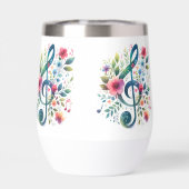 Notes de musique et fleurs (Arrière)