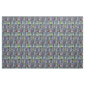 Notes de musique et matériel de tissu d'impression (Fat Quarter)