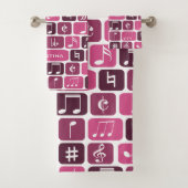 Notes de musique géométrique rose (En situation)