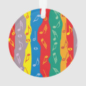 Notes de musique Grilles verticales Ornement acryl (dos)