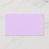 Notes de musique Lavender Cartes de visite (Dos)