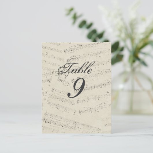 Notes de musique moderne Numéros de table du Maria (Debout devant)