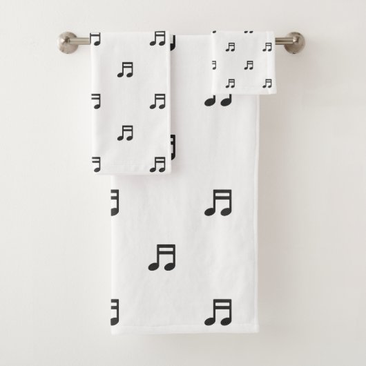 Notes de musique noires sur fond blanc (En situation)