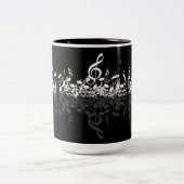Notes de musique rien que Treble Musique Black Mug (Centre)