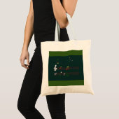Notes de musique Sac fourre-tout vert (Devant (produit))