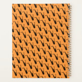 Notes de musique saxophone Orange personnalisé (Dos)