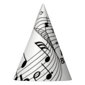 Notes de musique sur chapeau de fête (Gauche)
