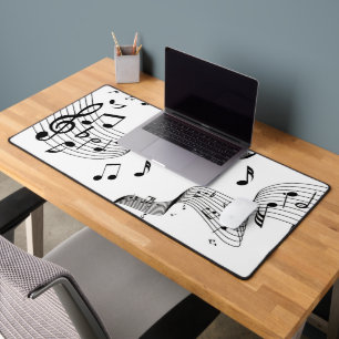 Notes de musique sur fond blanc