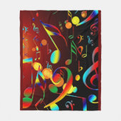 Notes de musique sur la couverture d'ouatine (Devant)