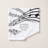 Notes de musique sur mesure (Gant de toilette)