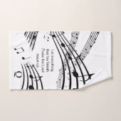 Notes de musique sur mesure (Serviette à main)