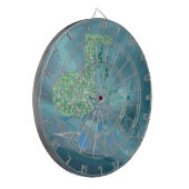 Notes de musique verte et bleue Abstrait 2 Cibles (Devant gauche)