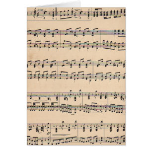 Notes de partition vintage