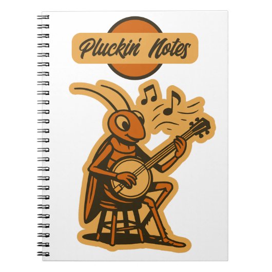 Notes de Pluckin' - Banjo Carnet de cricket (Devant)