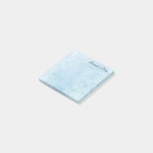 Notes de post-it 3x3 bleues (Incliné)